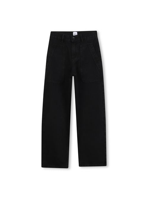 Jeans nero con tache HUGO BOSS | J52300NERO